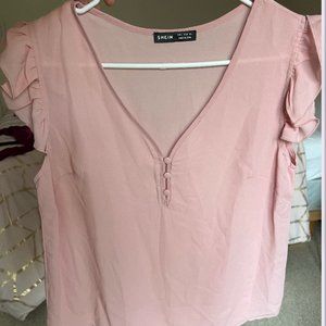SHEIN pink blouse